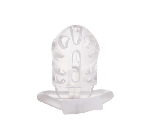 Клітка для пеніса LOCKINK SEVANDA Plastic Penis Chastity Cage - Transparent