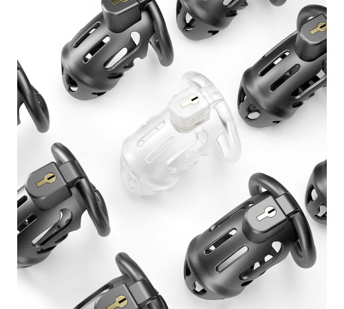 Клітка для пеніса LOCKINK SEVANDA Plastic Penis Chastity Cage - Black