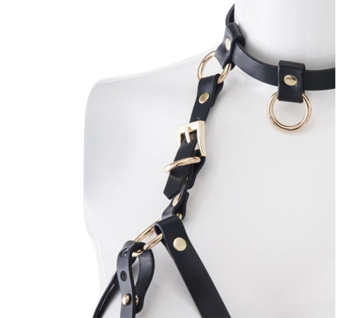 Портупея на груди LOCKINK SEVANDA Queen Chest Harness with Removable Bra