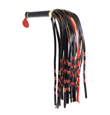 Флогер LOCKINK SEVANDA Red & Black Braided Tail Flogger