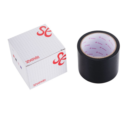 Електростатична стрічка для бондажу LOCKINK SEVANDA Electrostatic Tape - Black Tape, 16 м