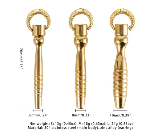 Набір уретральних стимуляторів LOCKINK Bad Boy Training Urethral Plugs Set