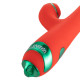 Вібратор-кролик з флогером LOCKINK SEVANDA Whip Vibrating Massage Wand - Red & Green