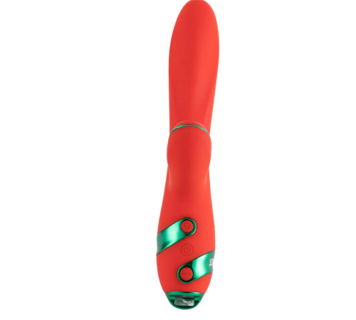 Вібратор-кролик з флогером LOCKINK SEVANDA Whip Vibrating Massage Wand - Red & Green