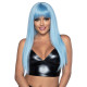 Довга блакитна перука Leg Avenue Long straight bang wig Blue, гладенька, 61 см