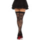 Панчохи Leg Avenue Wild rose net thigh highs One Size