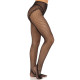 Панчохи Leg Avenue Crotchless Net Tights with Heart Backseam Black One Size