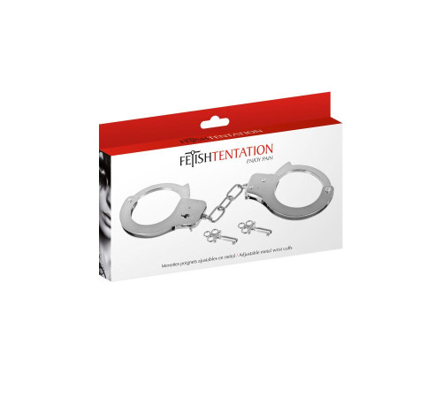 Наручники Fetish Tentation Adjustable metal wrist cuffs