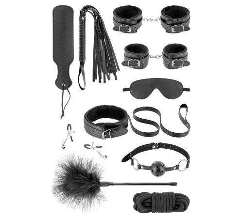 Набір для BDSM Fetish Tentation SM Bondage Box in vegan leather 10pcs