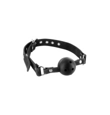 Кляп Fetish Tentation Premium Leather gag with stiff ball