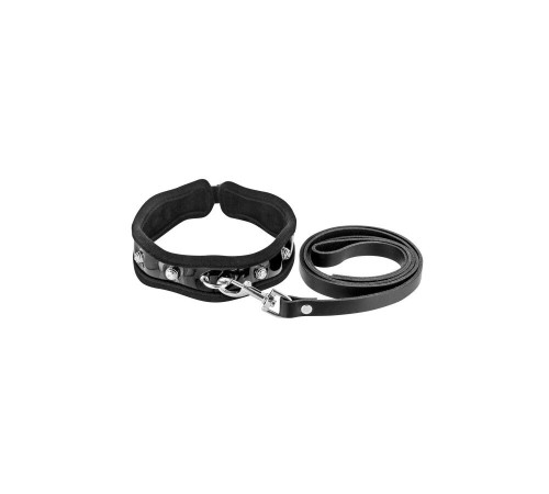 Повідець Fetish Tentation Premium Patent leather chocker and leash