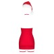 Сорочка Obsessive Kissmas chemise red 2XL/3XL