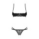 Комплект Obsessive Nutris 2-pcs crotchless set M/L