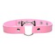 Чокер Master Series Kinky Kitty Ring Slim Choker - Pink