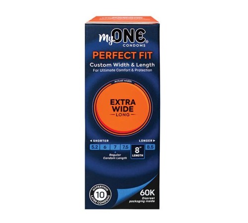 Презервативи MyONE Extra Wide & Long 10 шт, картонна коробка