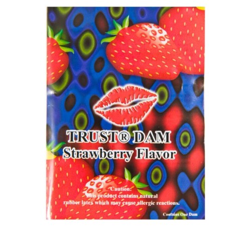 Латексна серветка Latex Dental Dams Strawberry 1 шт