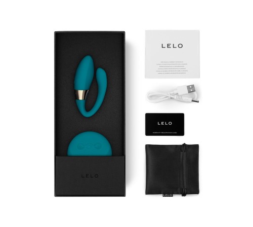 Вібратор для пар LELO Tiani Duo Ocean Blue, 2 мотори, пульт ДК