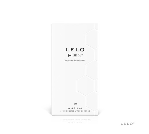 Презервативи LELO HEX Condoms Original 12 Pack, тонкі та суперміцні