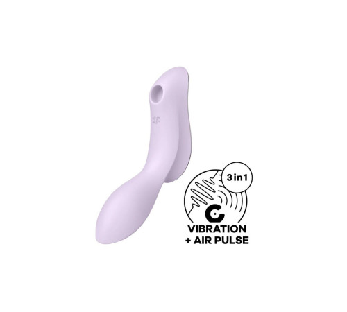 Вакуумний стимулятор з вібрацією Satisfyer Curvy Trinity 2 Violet