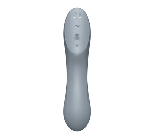 Вакуумний стимулятор з вібрацією Satisfyer Curvy Trinity 3 BlueGrey