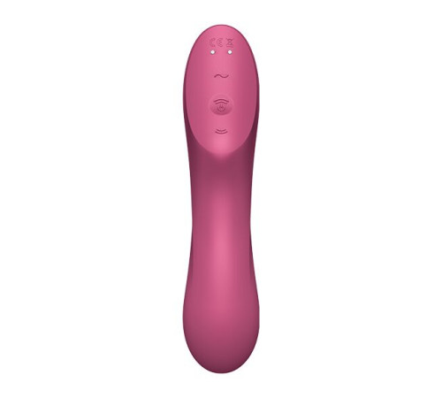 Вакуумний стимулятор із вібрацією Satisfyer Curvy Trinity 3 Red