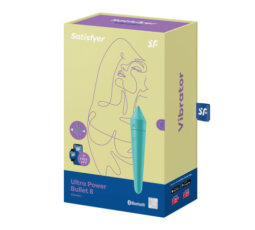 Смарт міні-вібратор Satisfyer Ultra Power Bullet 8 Turquoise