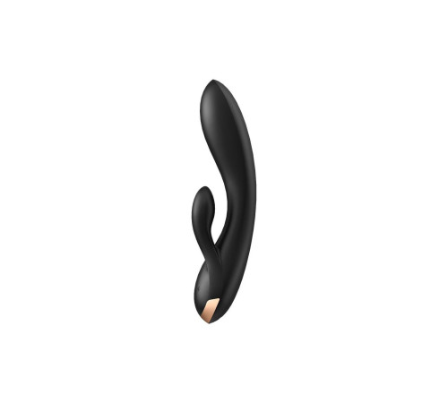 Смарт вібратор-кролик із подвійним відростком Satisfyer Double Flex Black