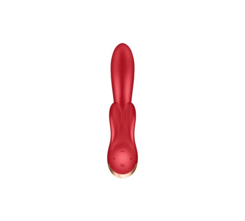 Смарт вібратор кролик із подвійним відростком Satisfyer Double Flex Red