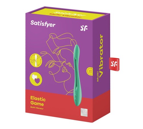 Універсальний гнучкий вібратор для пар Satisfyer Elastic Game Light Green