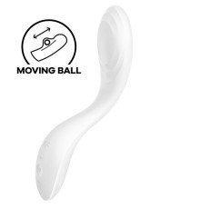 Вібратор із перлинною стимуляцією точки G Satisfyer Rrrolling Pleasure White