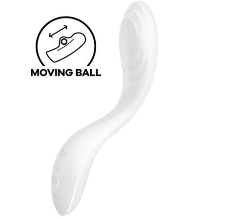 Вібратор із перлинною стимуляцією точки G Satisfyer Rrrolling Pleasure White