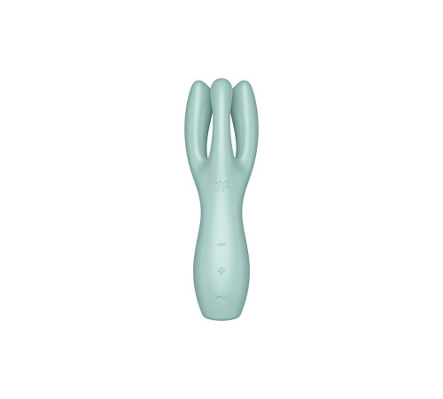 Кліторальний вібратор Satisfyer Threesome 3 Mint з трьома пальчиками