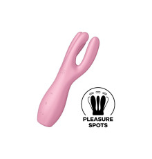 Кліторальний вібратор Satisfyer Threesome 3 Pink з трьома пальчиками