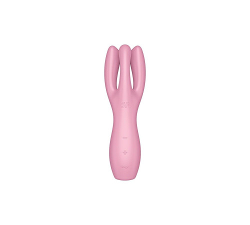 Кліторальний вібратор Satisfyer Threesome 3 Pink з трьома пальчиками